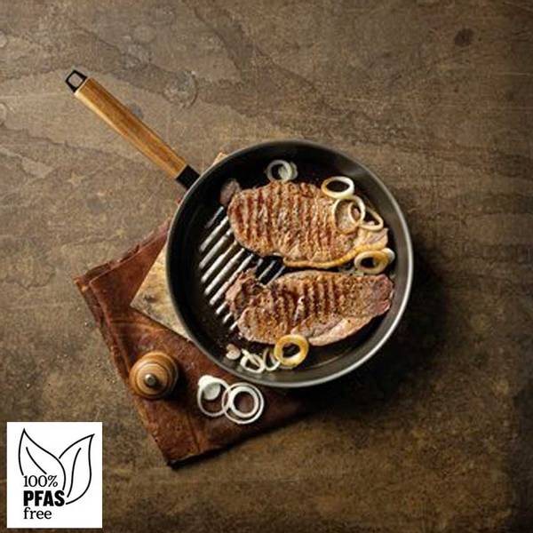 BEKA Nomad Grillpanne 28cm, karbonst&aring;l, Rund
